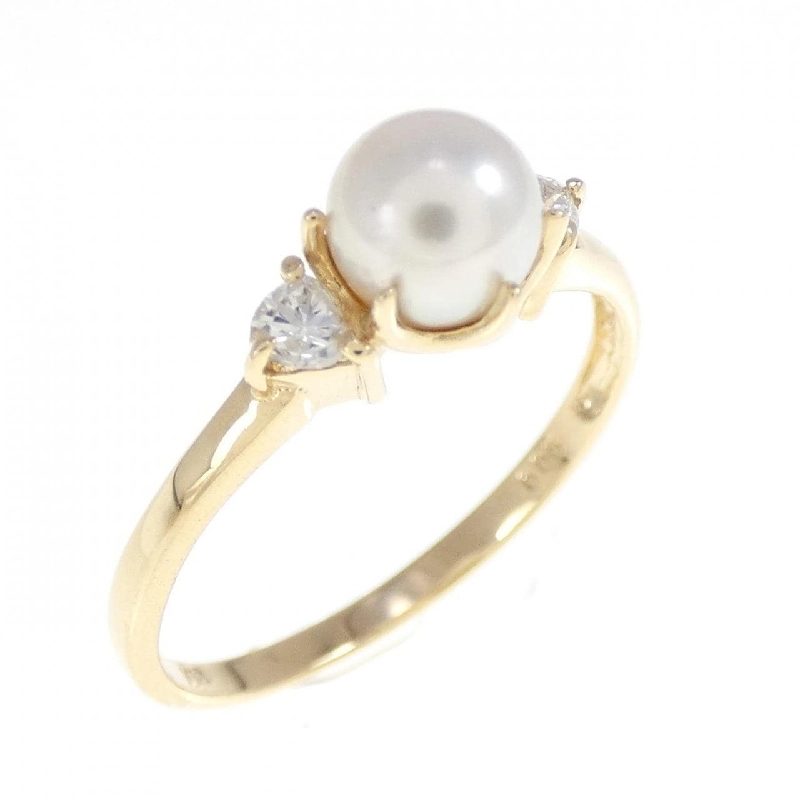 Nhẫn ngọc trai Akoya K18YG 5.3mm 669319