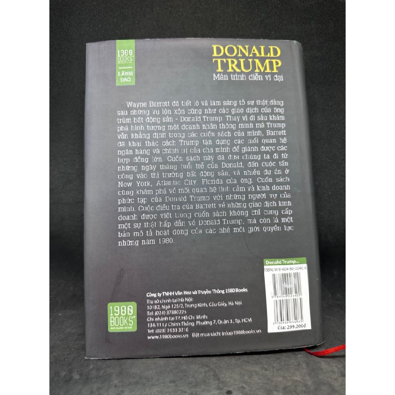 Donal Trump (bìa cứng) Màn trình diễn vĩ đại Wayne Barrett New 95% SBM2605 63097