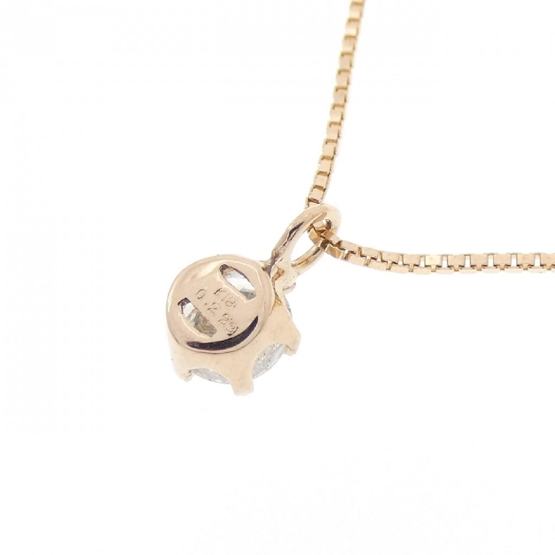 K18YG Solitaire Dây chuyền kim cương 0.229CT - Hàng hiệu Chính hãng 859887