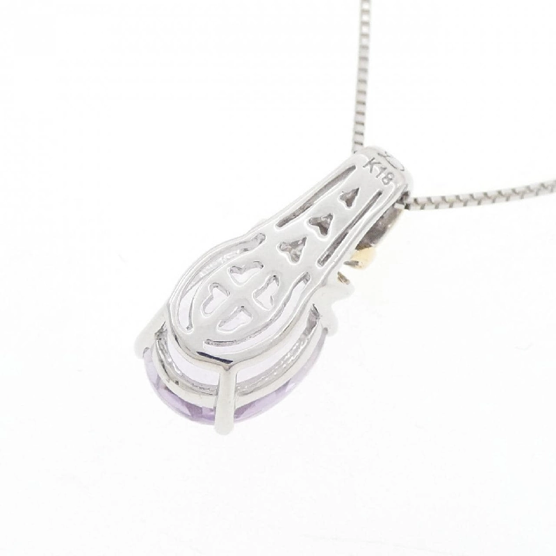 K18WG/K18YG Mặt dây chuyền Amethyst - Hàng hiệu Chính hãng 860402