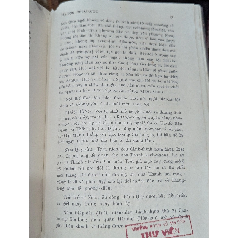 Tây Sơn thuật lược - bản dịch của Tạ Quang Phát ( có phụ  phần nguyên văn chữ hán ) 125298