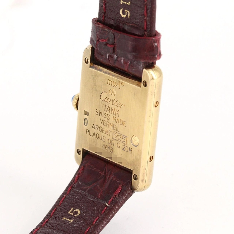 Cartier Must Tank SM GP W1003053 GP Quartz - Hàng hiệu Authentic 880128