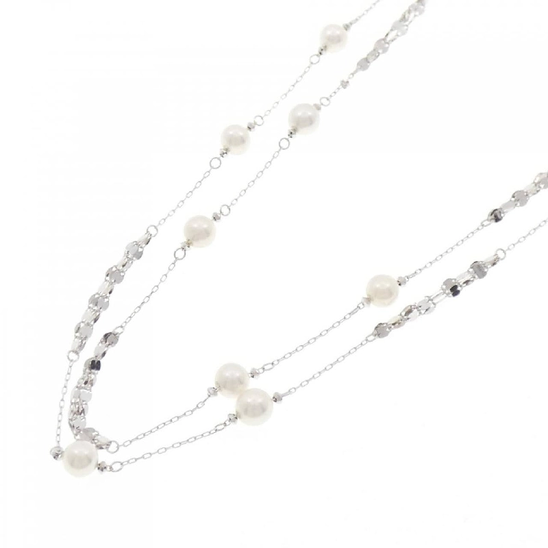 K18WG Ngọc trai Akoya Dây chuyền - Hàng hiệu Authentic 847087