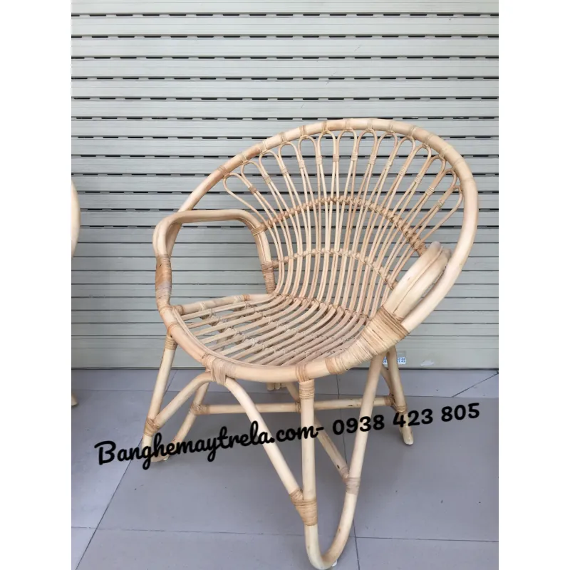 Ghế mây tự nhiên đuôi công giá rẻ 1013062