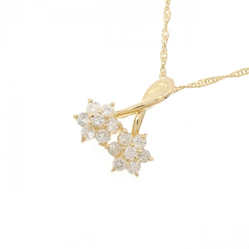 K18YG Dây chuyền kim cương 0.20CT - Hàng hiệu Chính hãng 860906