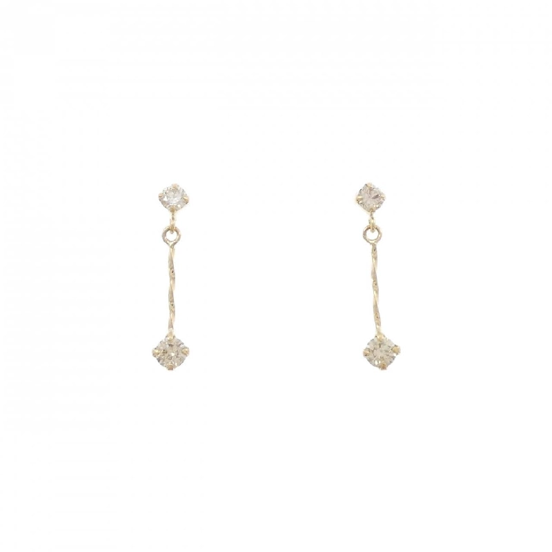 Bông tai kim cương K18YG 0.2CT - Hàng hiệu Chính hãng 865123