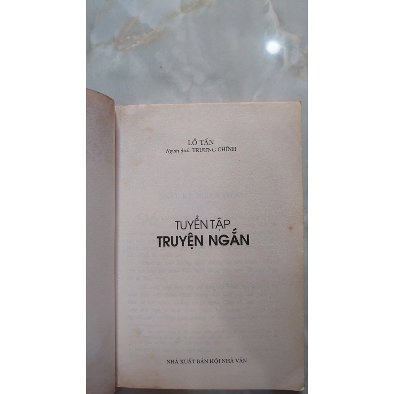 TRUYỆN NGẮN LỖ TẤN
- Lỗ Tấn.
Dịch giả: Trương Chính 290555