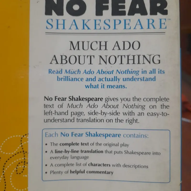 No fear Shakespeare - MUCH ADO ABOUT NOTHING (Shakespeare side - by - side Plain English) 683539