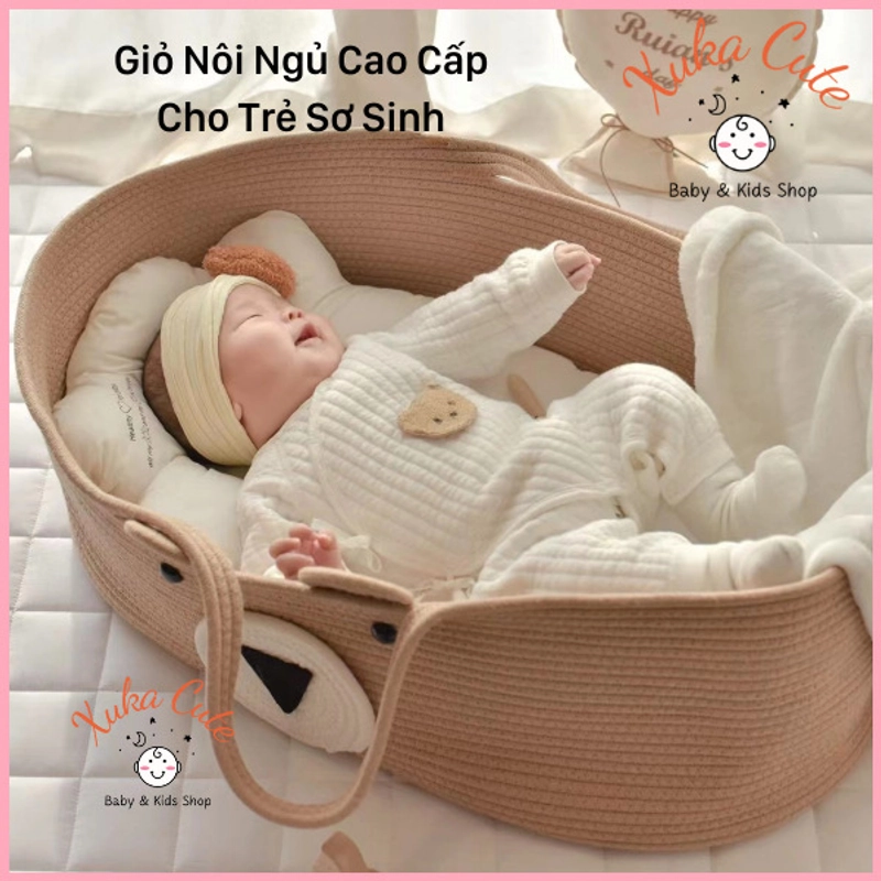 Nôi giỏ trẻ sơ sinh kiểu Hàn Quốc 444554