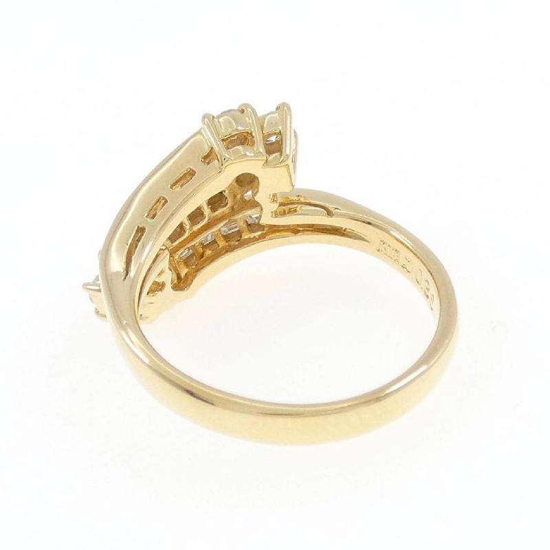 Nhẫn kim cương K18YG 0.36CT 673489