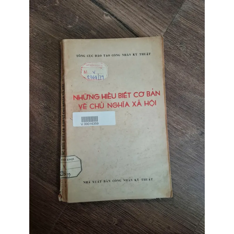 NHỮNG HIỂU BIẾT CƠ BẢN VỀ CHỦ NGHĨA XÃ HỘI - TỔNG CỤC ĐÀO TẠO CÔNG NHÂN KỸ THUẬT 719043