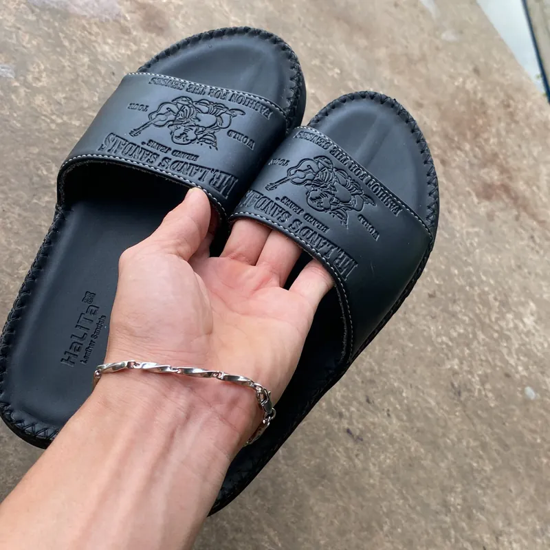 Dép da ông địa còn mới 605060