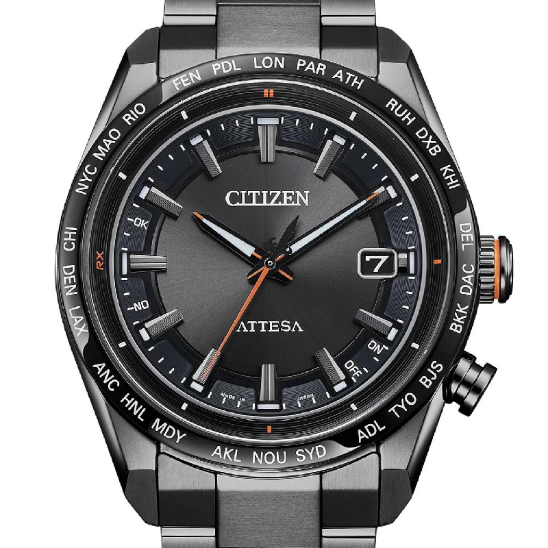 Đồng hồ điện tử Citizen Attesa H145-007JD01/CB0286-61E TI Solar Quartz - Hàng hiệu Chính hãng 883569