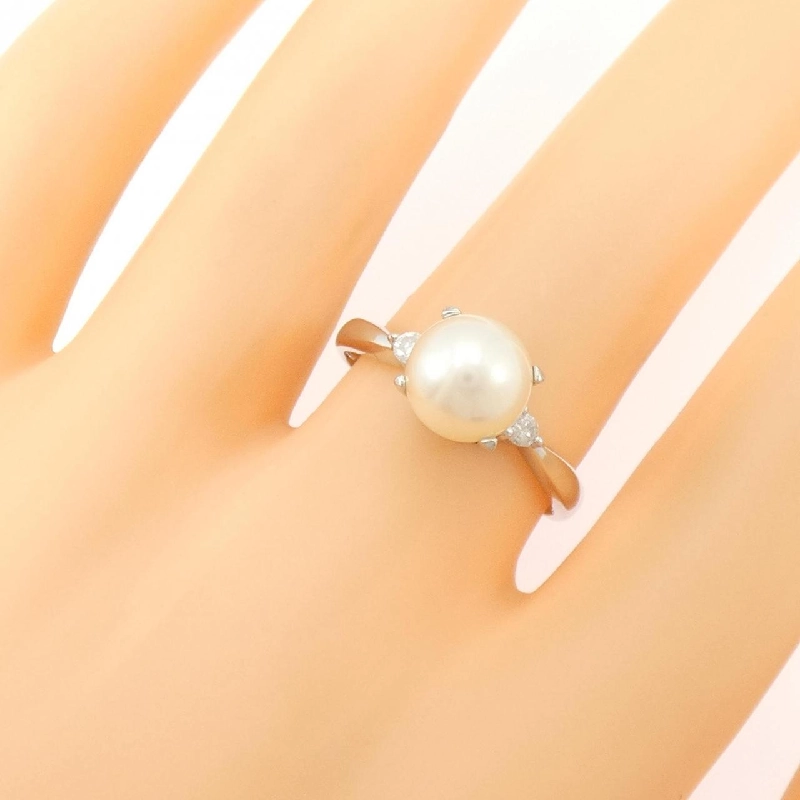 Nhẫn ngọc trai Akoya PT900 8mm - Hàng hiệu Authentic 850576