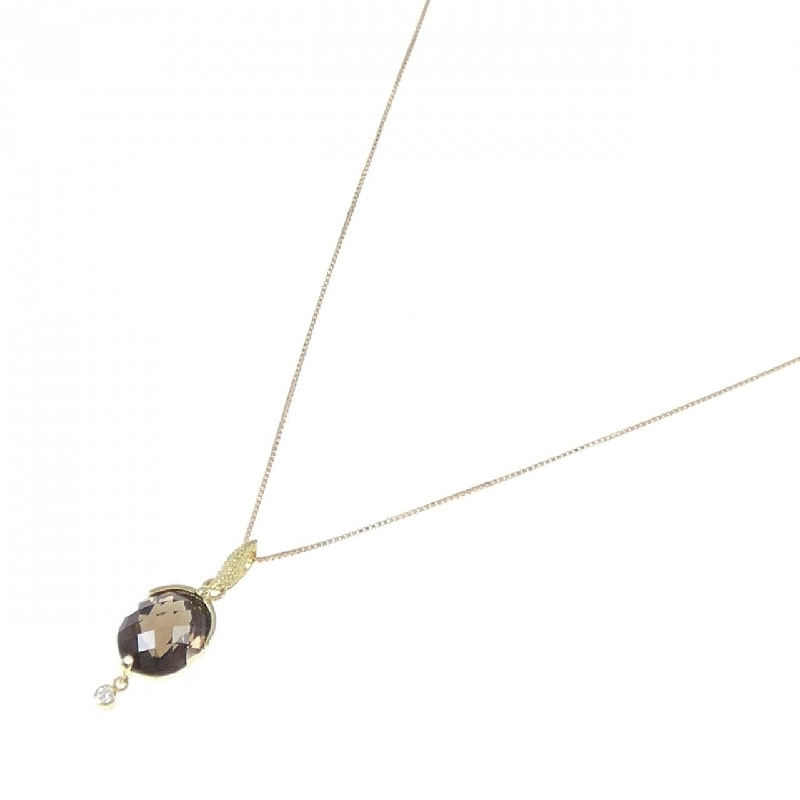 K18YG Đá quý khói Necklace 3.51CT - Hàng hiệu Authentic 863993