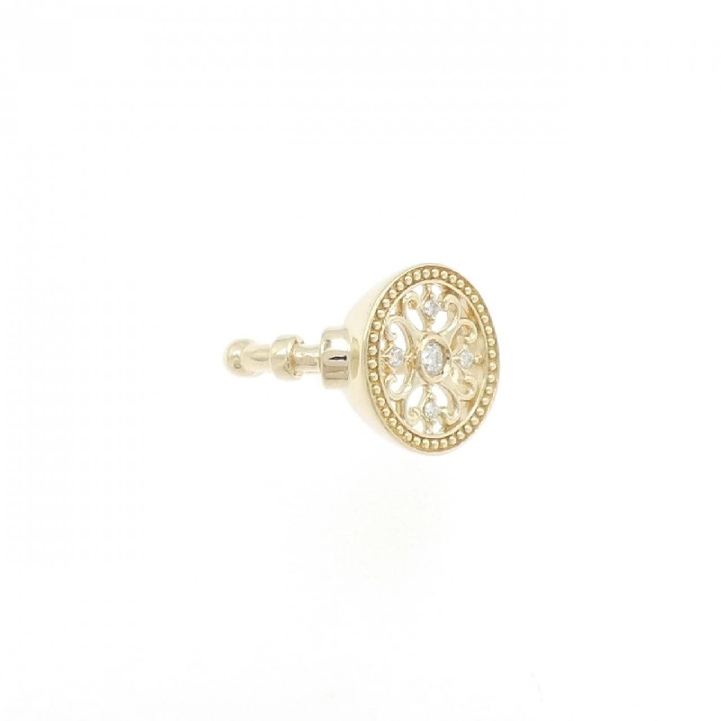 K10YG Bông tai kim cương một bên - Hàng hiệu Authentic 871854