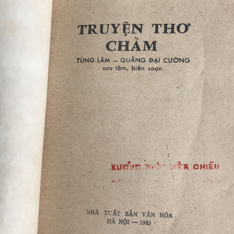 Truyện thơ CHÀM 507270