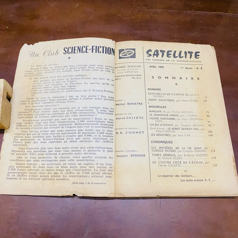 Satellite les cahiers de la science fiction  444311