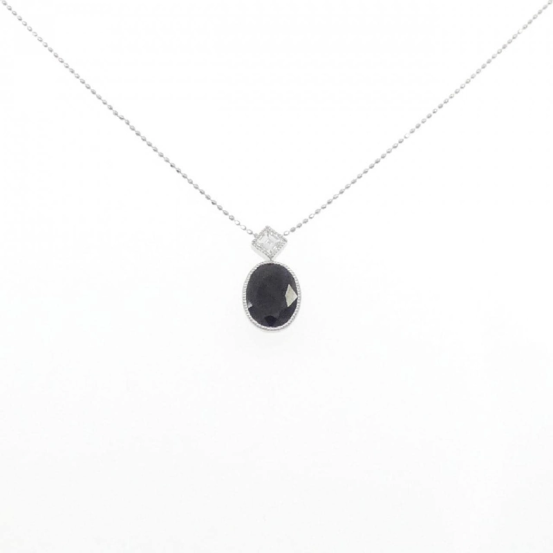 K18WG Sapphire Necklace 3.32CT - Hàng hiệu Authentic 859882