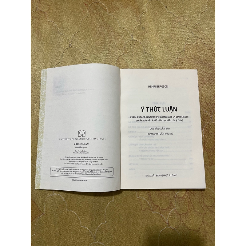 Ý thức luận- Henri Bergson 470905