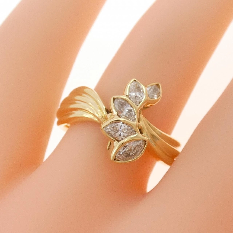 Nhẫn kim cương K18YG 0.57CT 666478