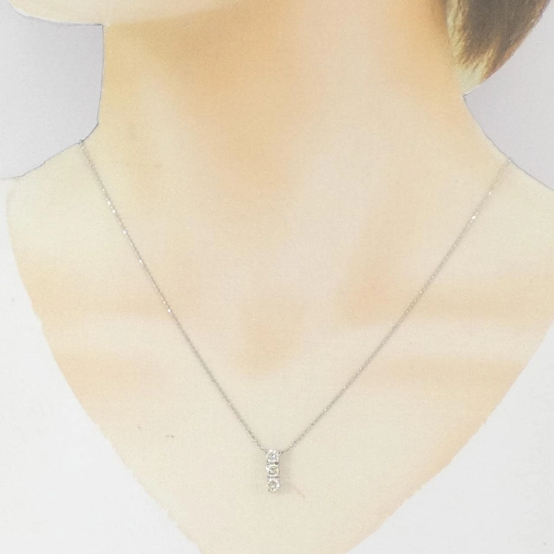 Dây chuyền kim cương ba viên PT900/PT850 0.50CT - Hàng hiệu Chính hãng 862143