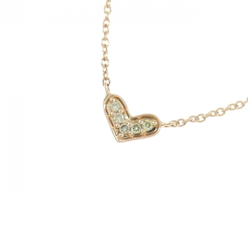 K10PG Dây chuyền kim cương hình trái tim - Hàng hiệu Authentic 865491