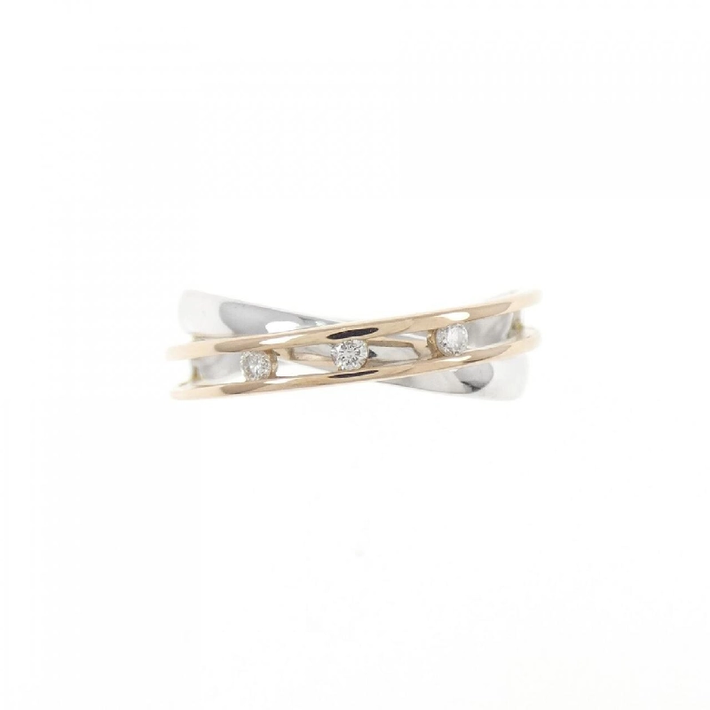 Nhẫn kim cương K18WG/K18PG 0.06CT 673441