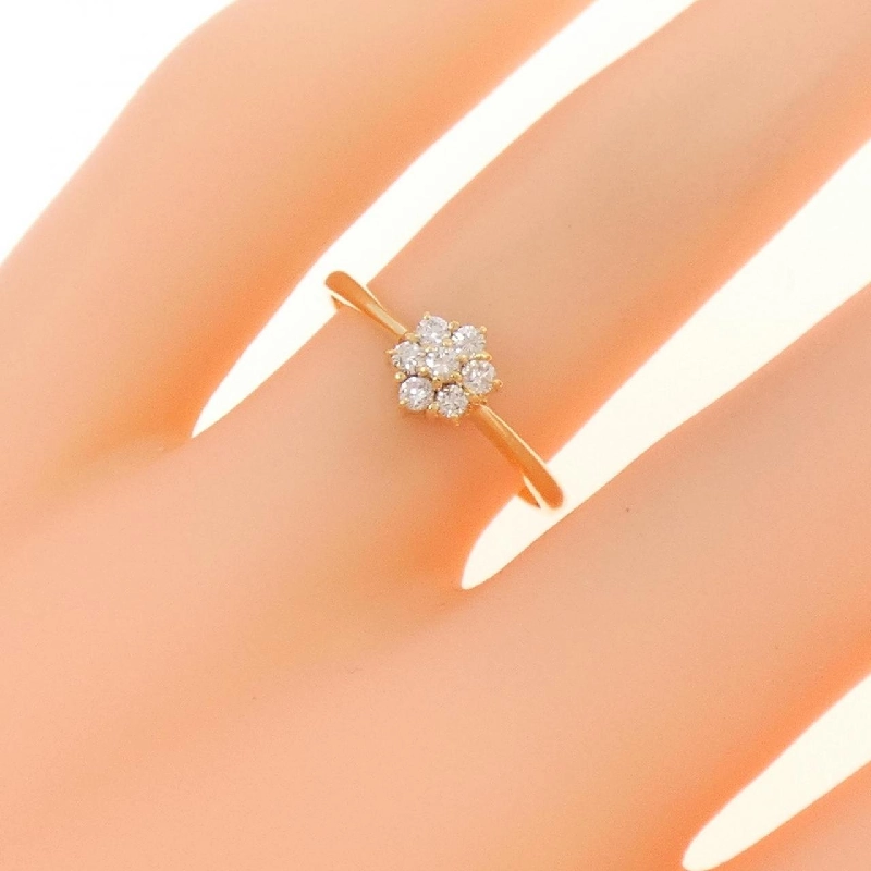 Nhẫn kim cương hoa K18YG 0.14CT - Hàng hiệu Authentic 856015