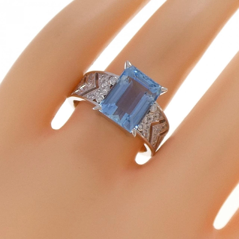 Nhẫn Aquamarine PT900 4.060CT - Hàng hiệu Chính hãng 847937