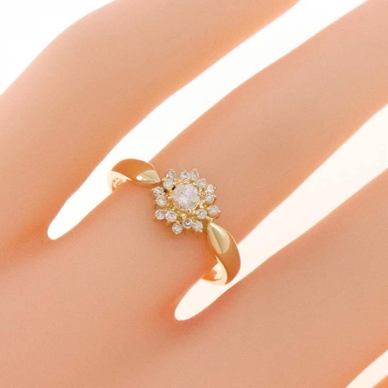 Nhẫn kim cương K18YG 0.20CT 667715