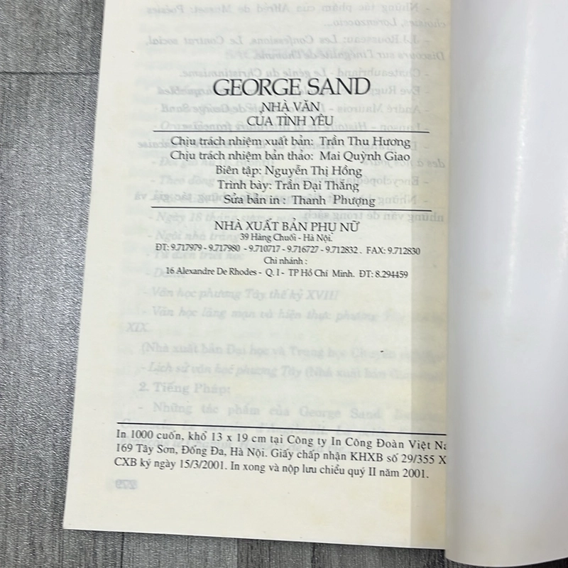 George sand nhà văn của tình yêu. 2a1 521735