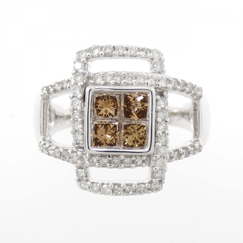 Nhẫn kim cương K18WG 0.75CT 671694