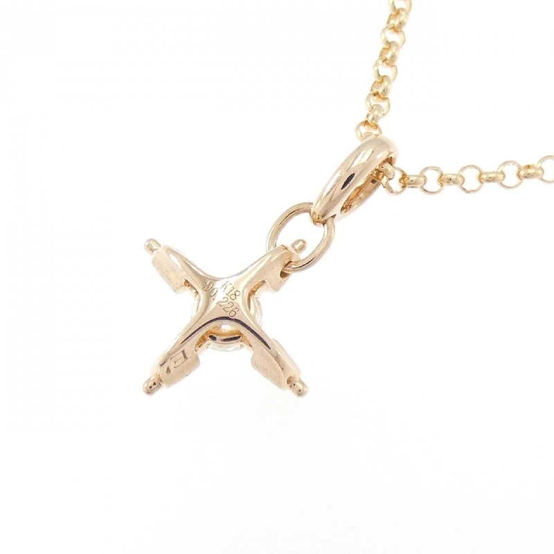 K18PG Dây chuyền kim cương 0.226CT - Hàng hiệu Chính hãng 863052