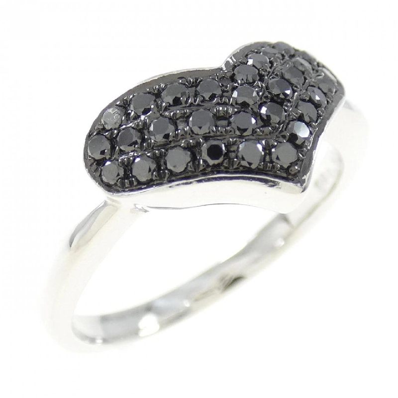 Nhẫn kim cương hình trái tim K18WG/K18BG 0.30CT 671608