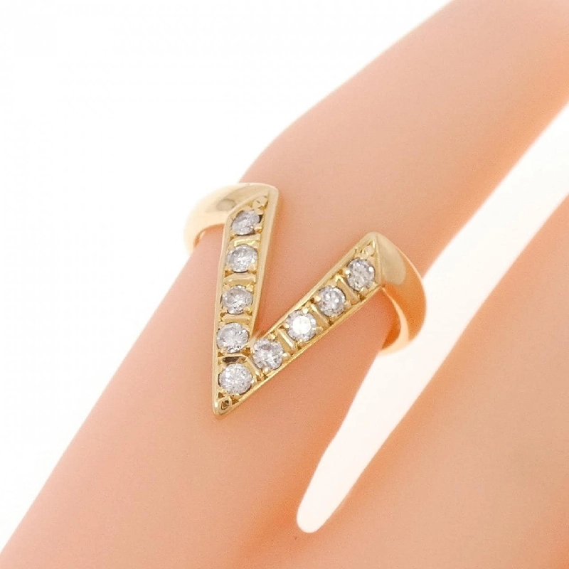 Nhẫn nhẫn hồng K18PG với kim cương 670781