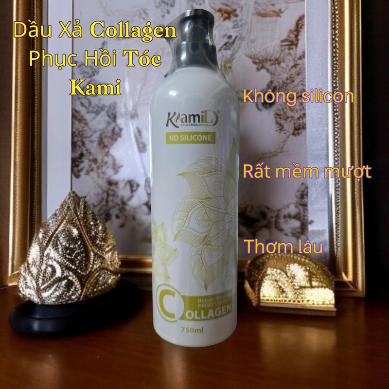 Dầu Hấp Xả Phục Hồi Tóc Collagen Kami 750ml 470586