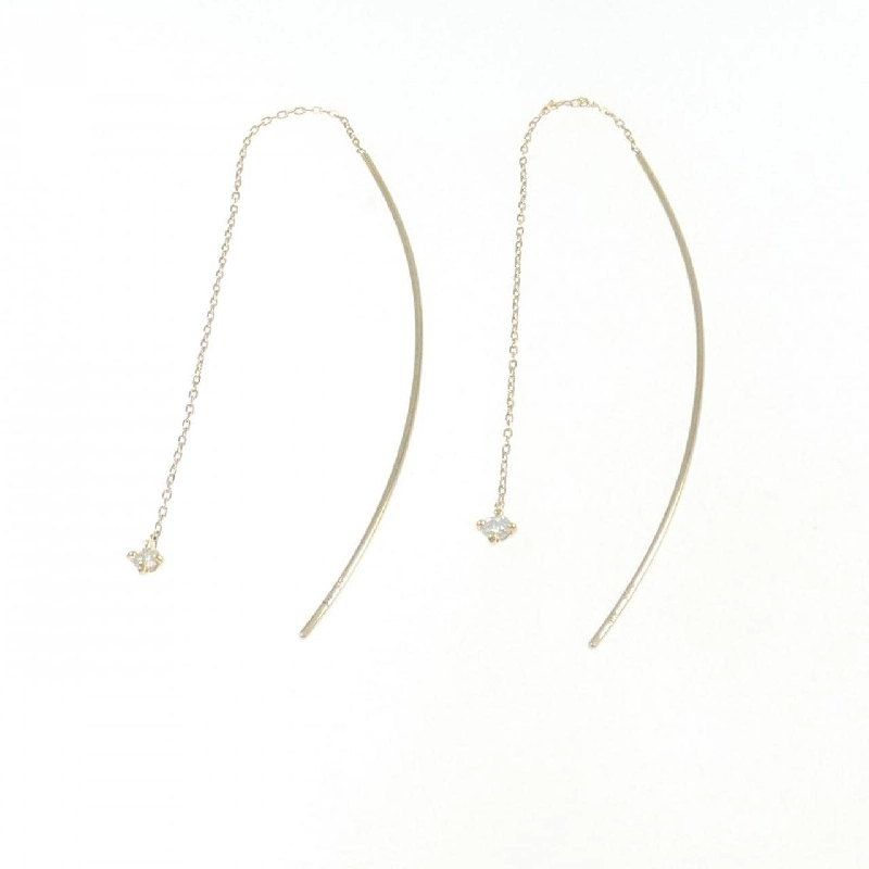 K18YG Bông tai kim cương 0.12CT - Hàng hiệu Authentic 872626