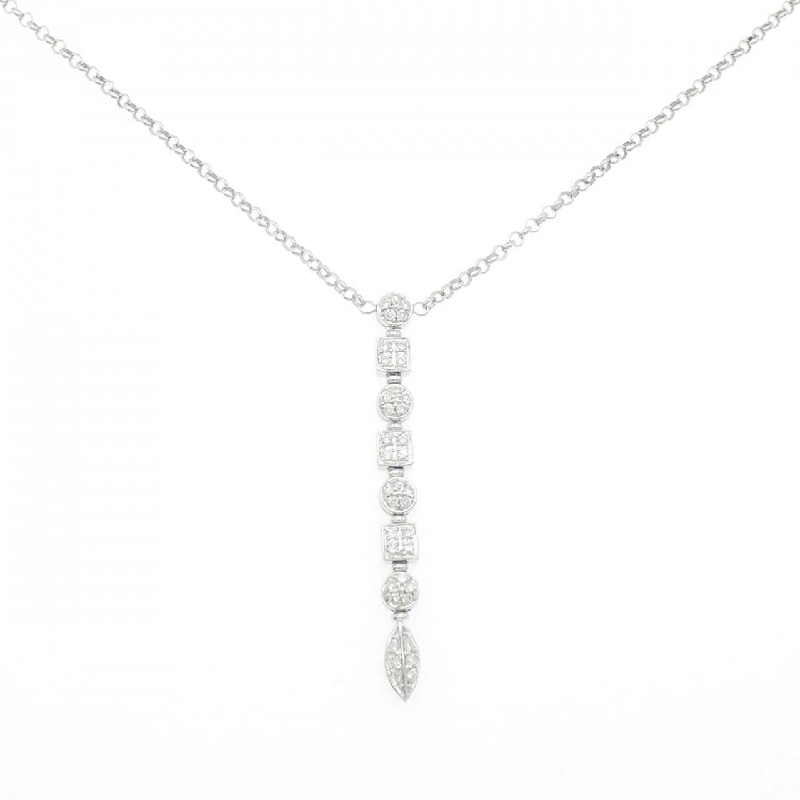 K18WG Dây chuyền kim cương - Hàng hiệu Chính hãng 862979