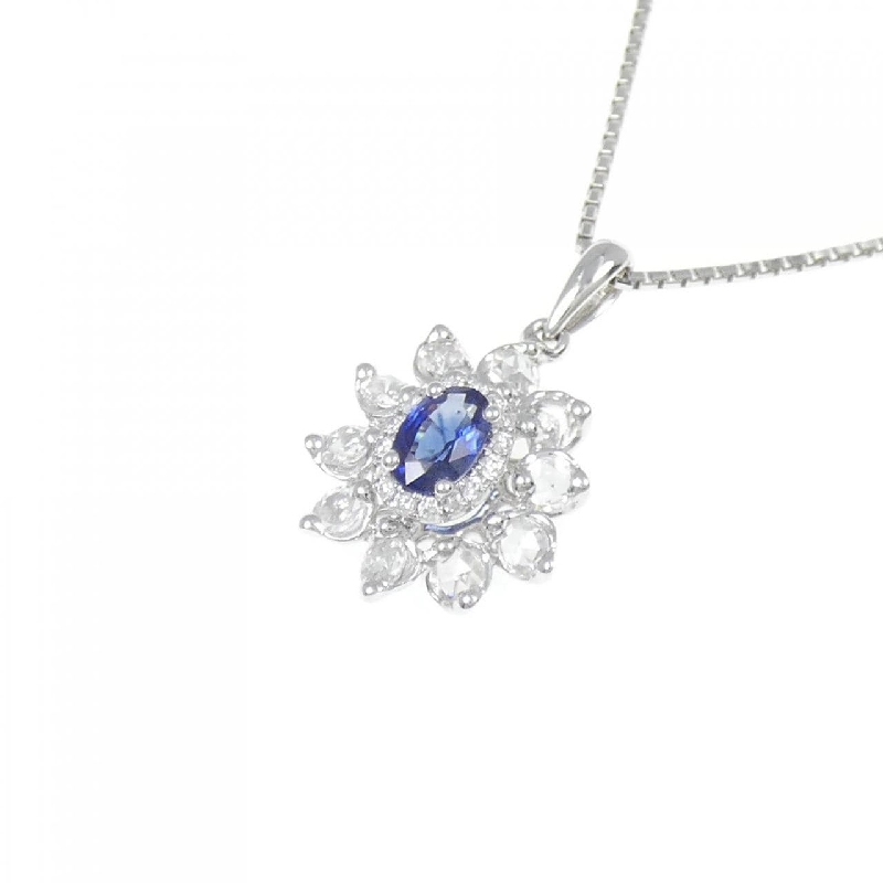 K18WG Sapphire Necklace - Hàng hiệu Authentic 859704