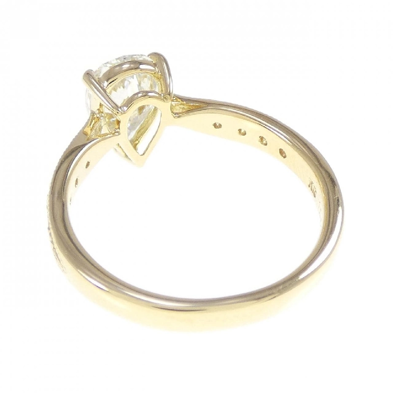 Nhẫn kim cương K18YG 1.061CT M VS2 hình giọt nước - Hàng hiệu Chính hãng 873765