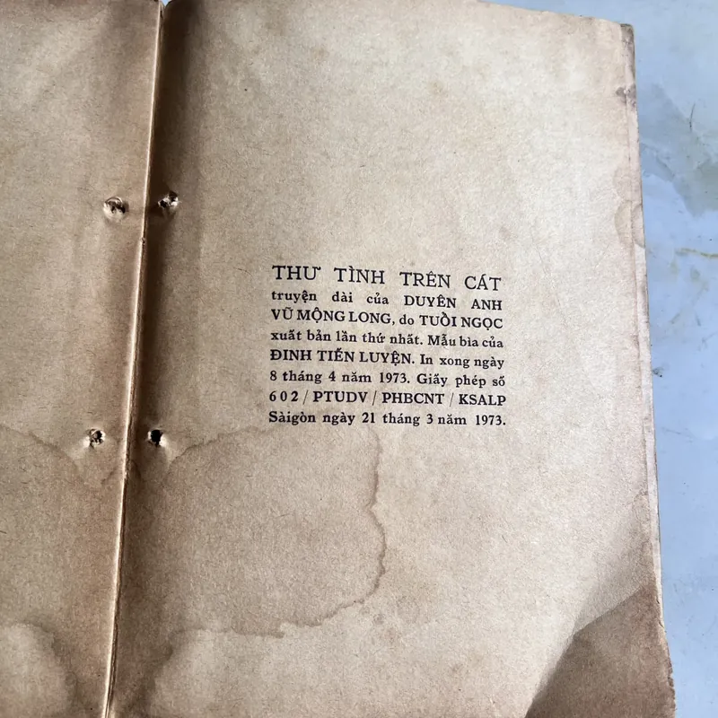 Thư tình trên cát - Duyên Anh 737286