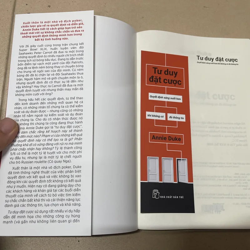 Tư duy đặt cược - Quyết định sáng suốt hơn khi không có đủ thông tin (c43) 675076