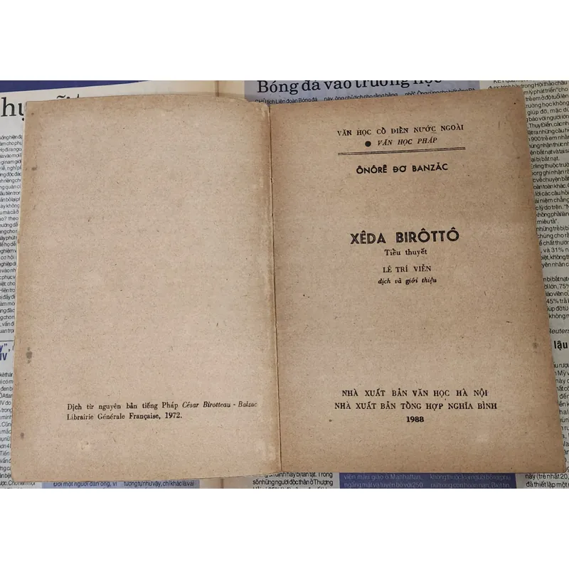 Tác phẩm VH Pháp của H. D. Balzac: CÉSAR BIROTTEAU  727195