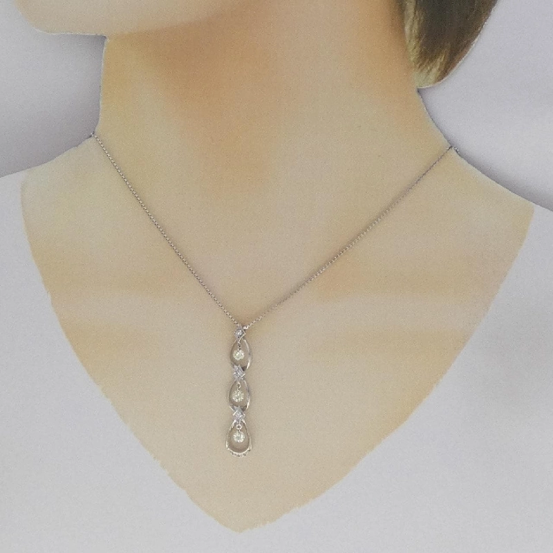 K18WG Dây chuyền kim cương 0.70CT - Hàng hiệu Chính hãng 860736