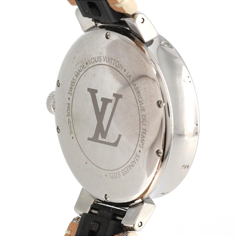 Louis Vuitton Tambour Dual Time･12P･Circle D QA142 SS Quartz - Hàng hiệu Authentic 874976