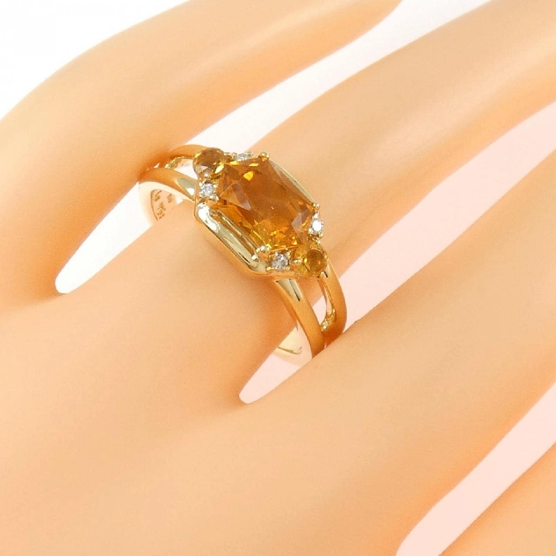Nhẫn Citrine K18YG 1.16CT - Hàng hiệu Chính hãng 851420