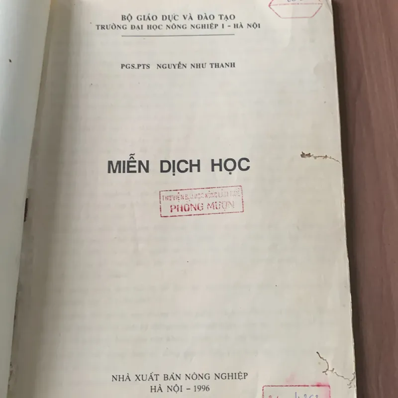 Miễn dịch học, Nguyễn Như Thanh  608630
