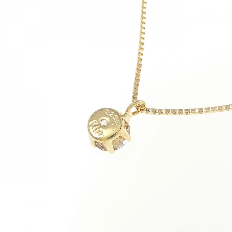 K18YG Solitaire Dây chuyền kim cương 0.252CT - Hàng hiệu Chính hãng 861572