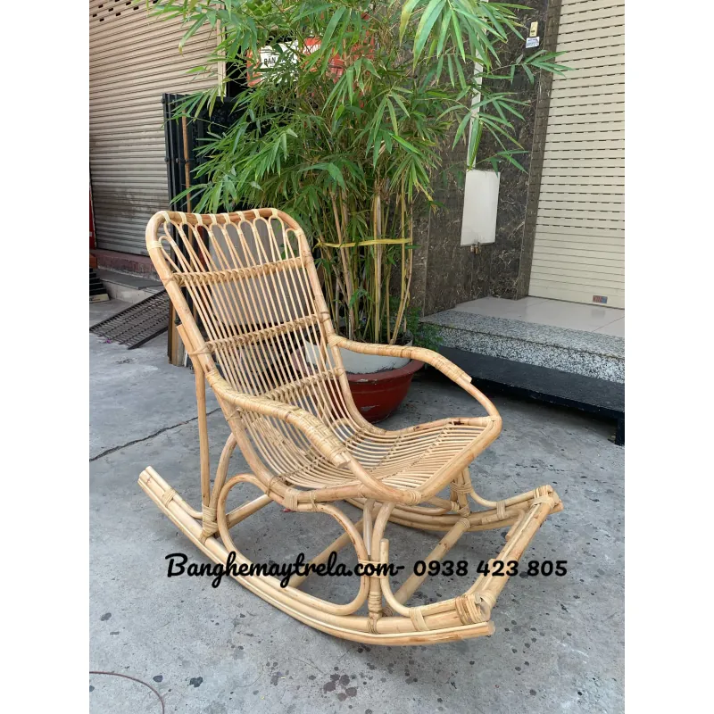 Ghế bập bênh mây tre đan 713971
